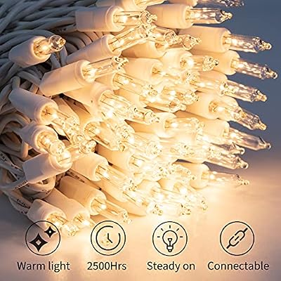 Brightown 50 Count 10 Feet Warm White Christmas Lights, Incandescent Bulb - image 3 of 4
