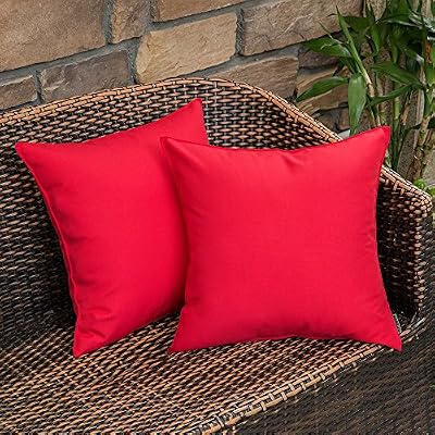 MIULEE Decorative Outdoor Waterproof Christmas Pillow Covers 18x18 Red - image 2 of 4