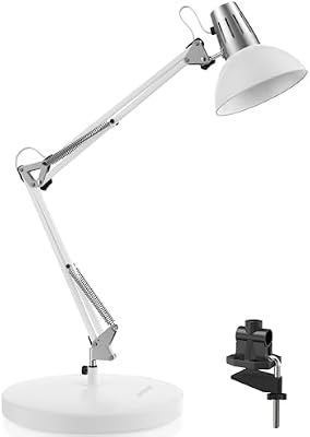 LEPOWER Metal Adjustable Desk Lamp with Clamp, Swing Arm for Home Office - image 2 of 4