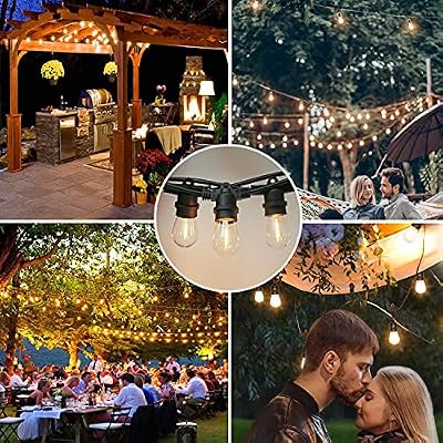 Shatterproof LED String Lights, Waterproof, Warm White 2200K, 70LM, E26 Base - 15 Pack - image 3 of 4