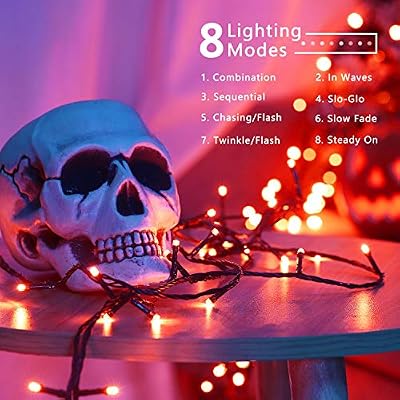 BrizLabs Halloween String Lights, Connectable Orange LED Lights Outdoor - image 4 of 4