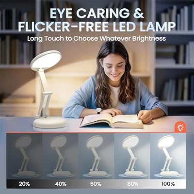 One Fire Rechargeable Table Lamp, 3600mAh Battery Operated Lamp Desk Lamp - image 3 of 4