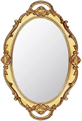 Eaoundm 14.5 x 10 inchs Smallest Oval Antique Mirror (Gold) - image 2 of 4