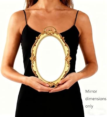 Eaoundm 14.5 x 10 inchs Smallest Oval Antique Mirror (Gold) - image 4 of 4