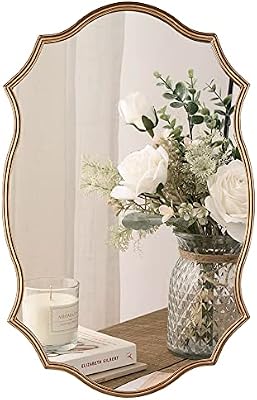 Wall Mirror in Vintage Golden Decorative Vanity Mirrors, 20"x30" - image 2 of 4