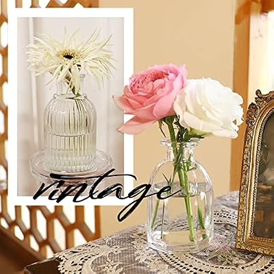 Bud Vases in Bulk 24, Small Glass Vase for Table Centerpieces - image 3 of 4