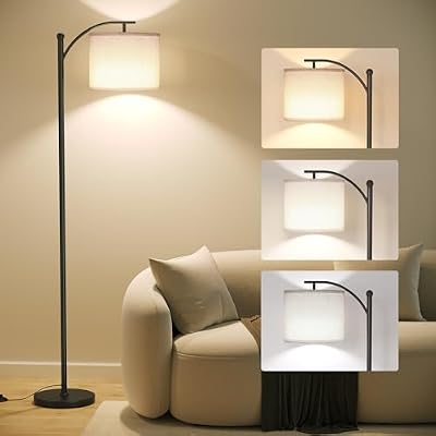 SUNMORY Arc Floor Lamp, Modern Floor Lamp with 3 Color Temperatures Bulb - image 2 of 4