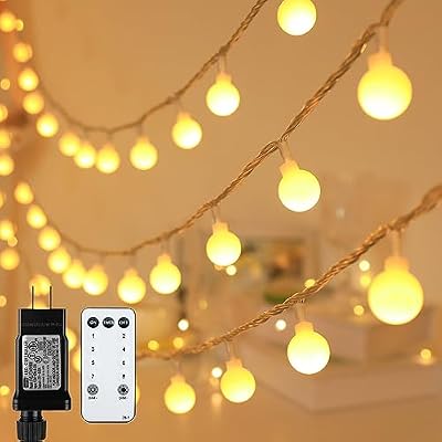 115ft Plug in Globe String Lights with Remote for Indoor Warm White - image 2 of 4