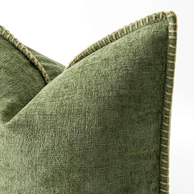 MIULEE Decorative Couch Throw Pillow Covers 18x18 Inch Sage Green 2 Pack - image 3 of 4