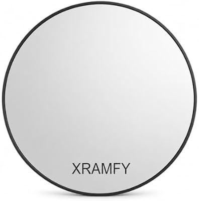XRAMFY 30 Inch Round Mirror-Black Circle Mirrors for Bathroom, Entryway - image 3 of 4