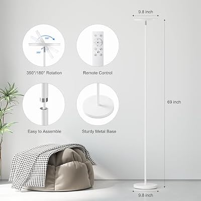 SUNMORY Floor Lamps for Living Room,LED Standing Lamp with Remote Control - image 4 of 4
