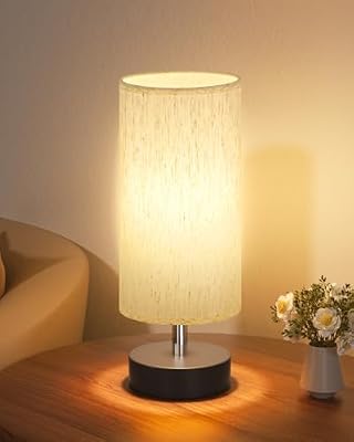 PartageiZ Small Table Lamp for Bedroom - Bedside Lamps for Night Stands - image 2 of 4