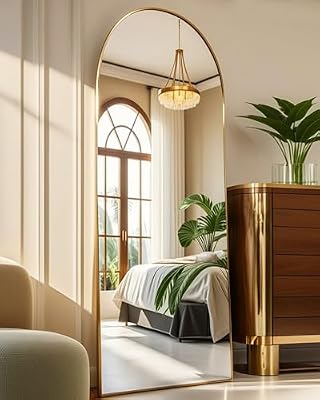 NEARBYSD 58"x18" Arched Full Length Mirror, Gold - image 2 of 4