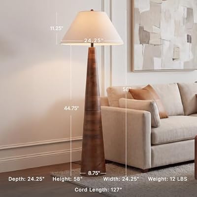Signature Design by Ashley 1-Piece Contemporary Wood Floor Lamp - image 4 of 4