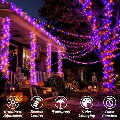LitHome Color Changing Christmas String Lights Connectable, 66Ft 200 LED - image 3 of 4