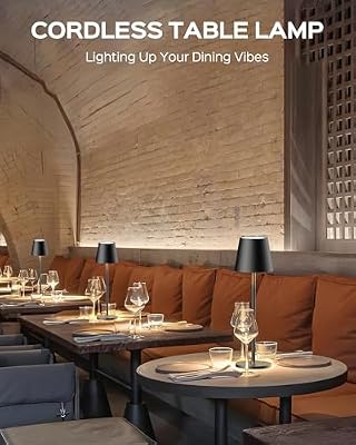 JACKYLED Cordless Table Lamps Rechargeable, 3 Height, 5000 Capacity - image 3 of 4