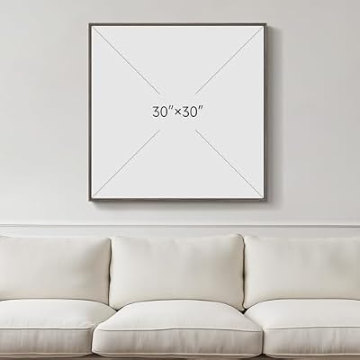 Framed Modern Green Abstract Wall Art Decor for Living Room, 30x30 In - image 4 of 4