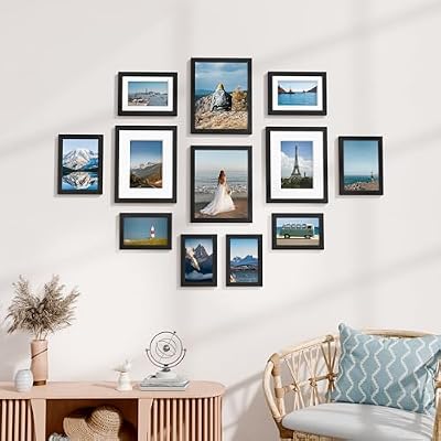 Vittanly 12 Pack Picture Frames Collage Wall Decor, Black - image 4 of 4