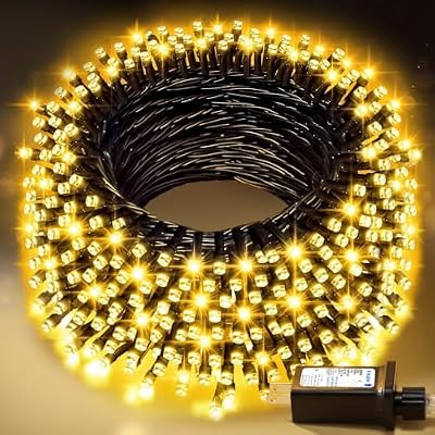 100FT Warm White Christmas String Lights, Outdoor Waterproof LED,Green Wire - image 2 of 4
