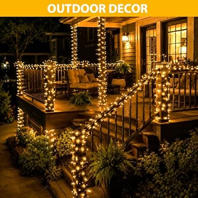 100FT Warm White Christmas String Lights, Outdoor Waterproof LED,Green Wire - image 4 of 4