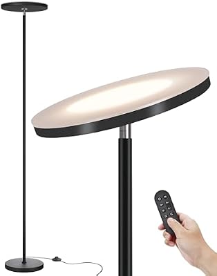 JOOFO LED Floor Lamp for Living Room, Torchiere Lamp with Compact Remote - image 2 of 4