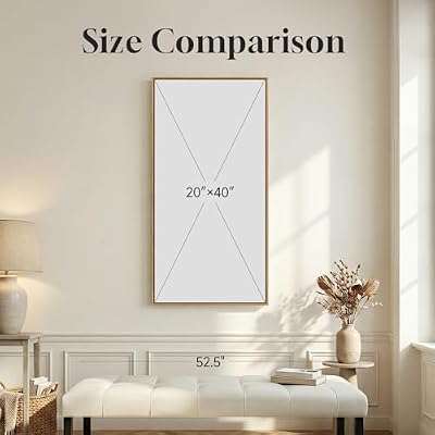 Framed Vertical Vintage Tree Sketch Wall Art for Living Room, 20x40 Inch - image 3 of 4