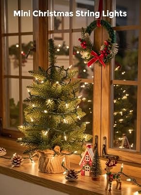 Minetom LED Christmas Lights, 20FT 100 Count Christmas String Lights - image 3 of 4