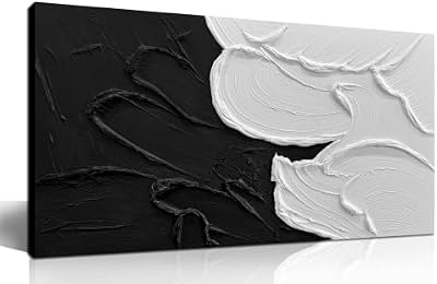 MXUNYZ Black and White Abstract Canvas Wall Art for Bedroom 40x20 Inch - image 2 of 4